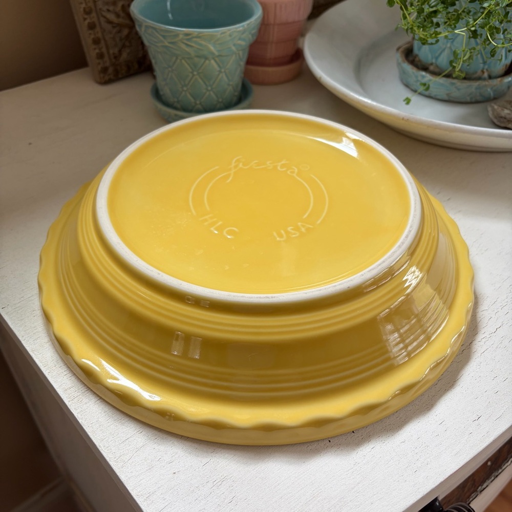 Fiestaware Sunflower Yellow Pie Plate Dish❤️🥧